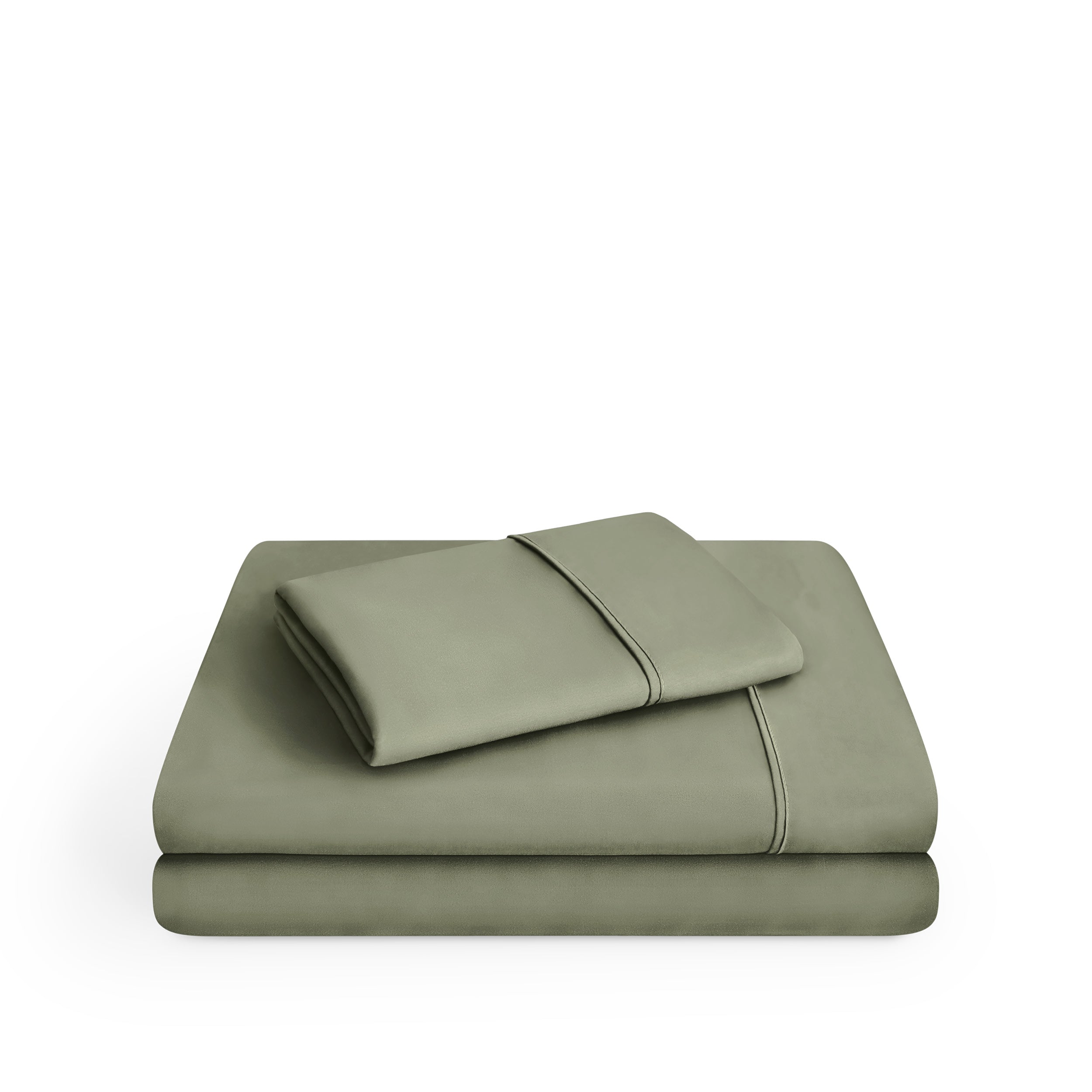 Microfiber sheet set on a white background