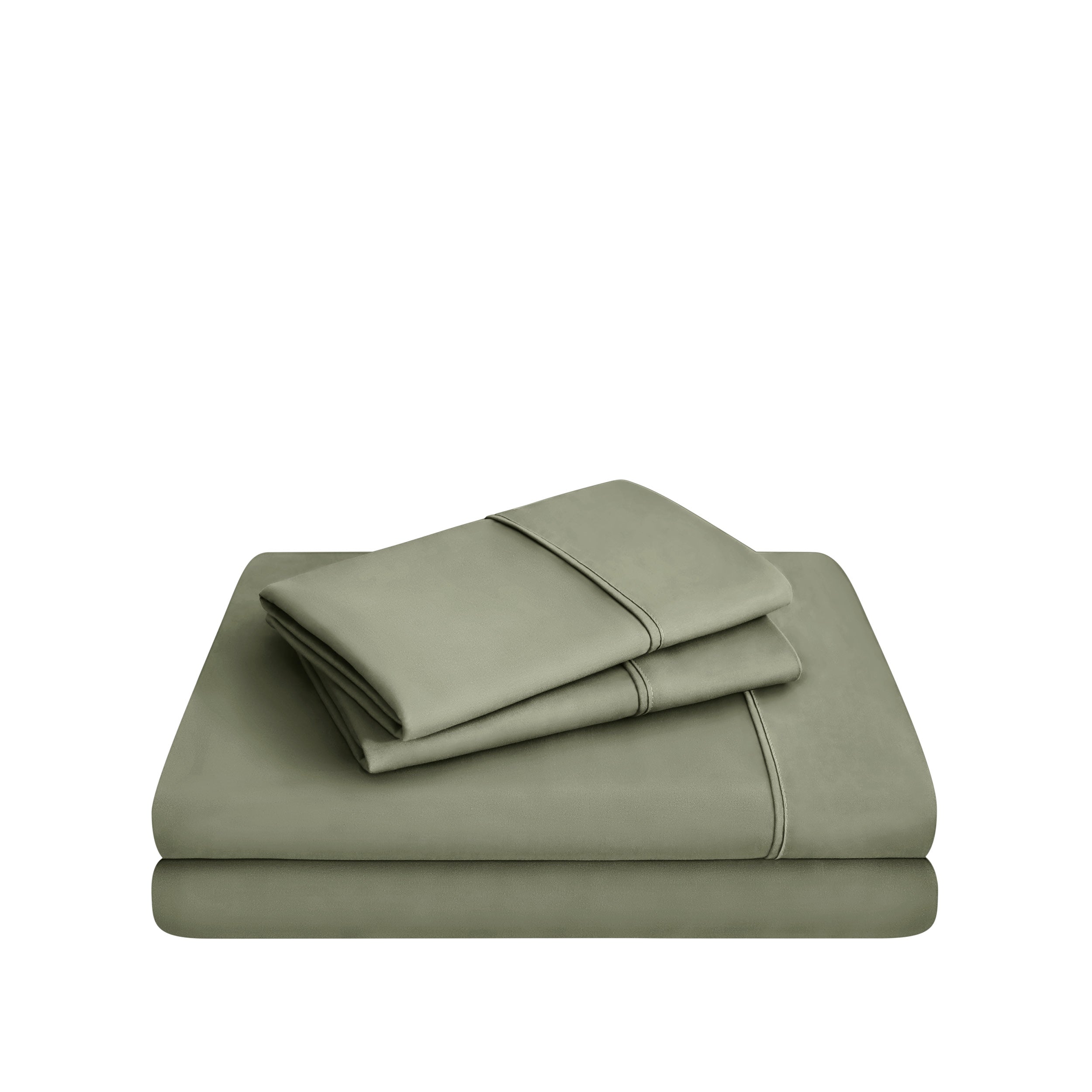 Microfiber sheet set on a white background