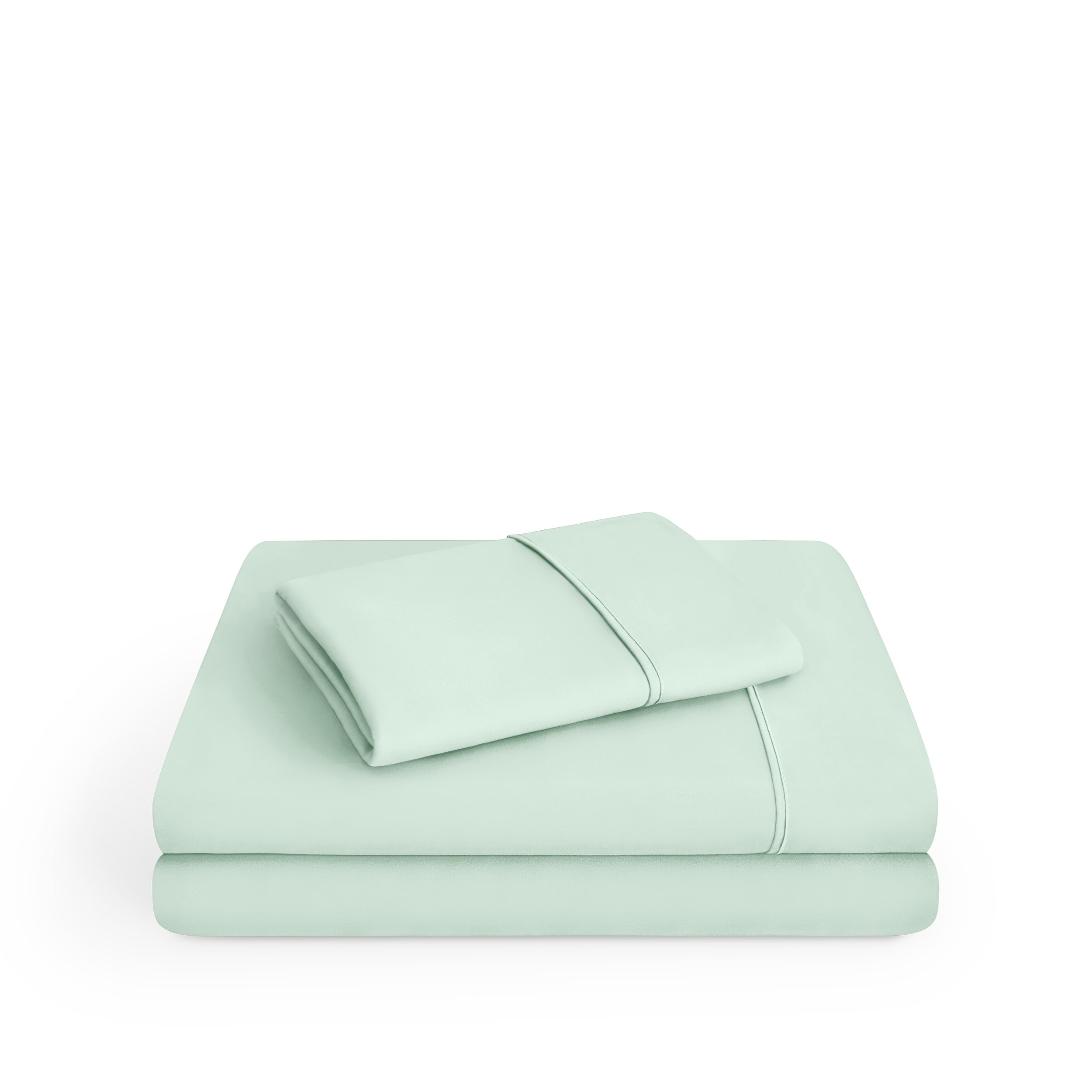 Microfiber sheet set on a white background