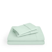 Microfiber sheet set on a white background
