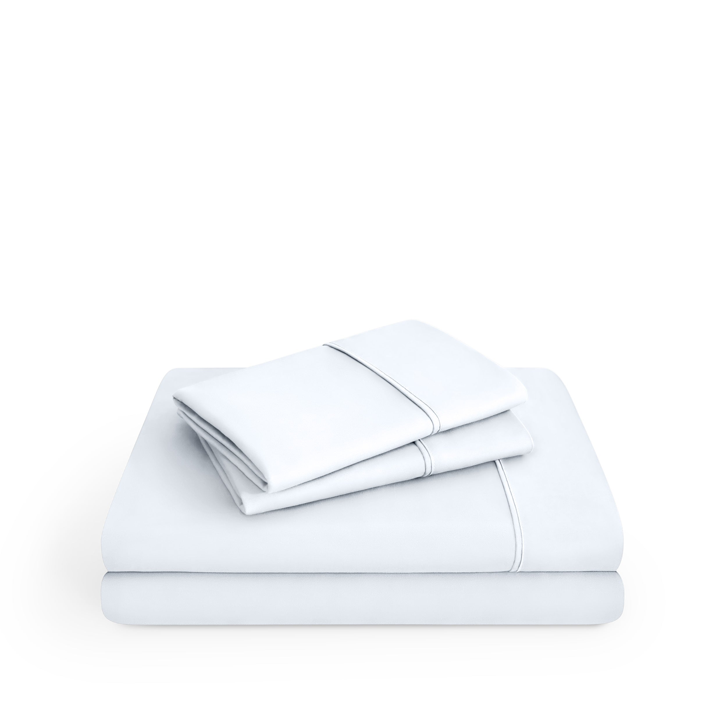 Microfiber sheet set on a white background