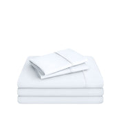 Microfiber sheet set on a white background