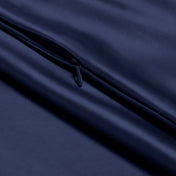 Close-up of pillowcase with zipper closure