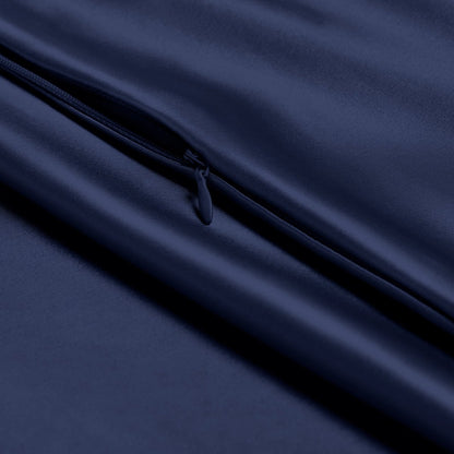 Close-up of pillowcase with zipper closure