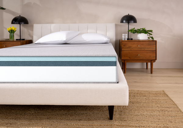 Bare Home Mattress with no sheets 