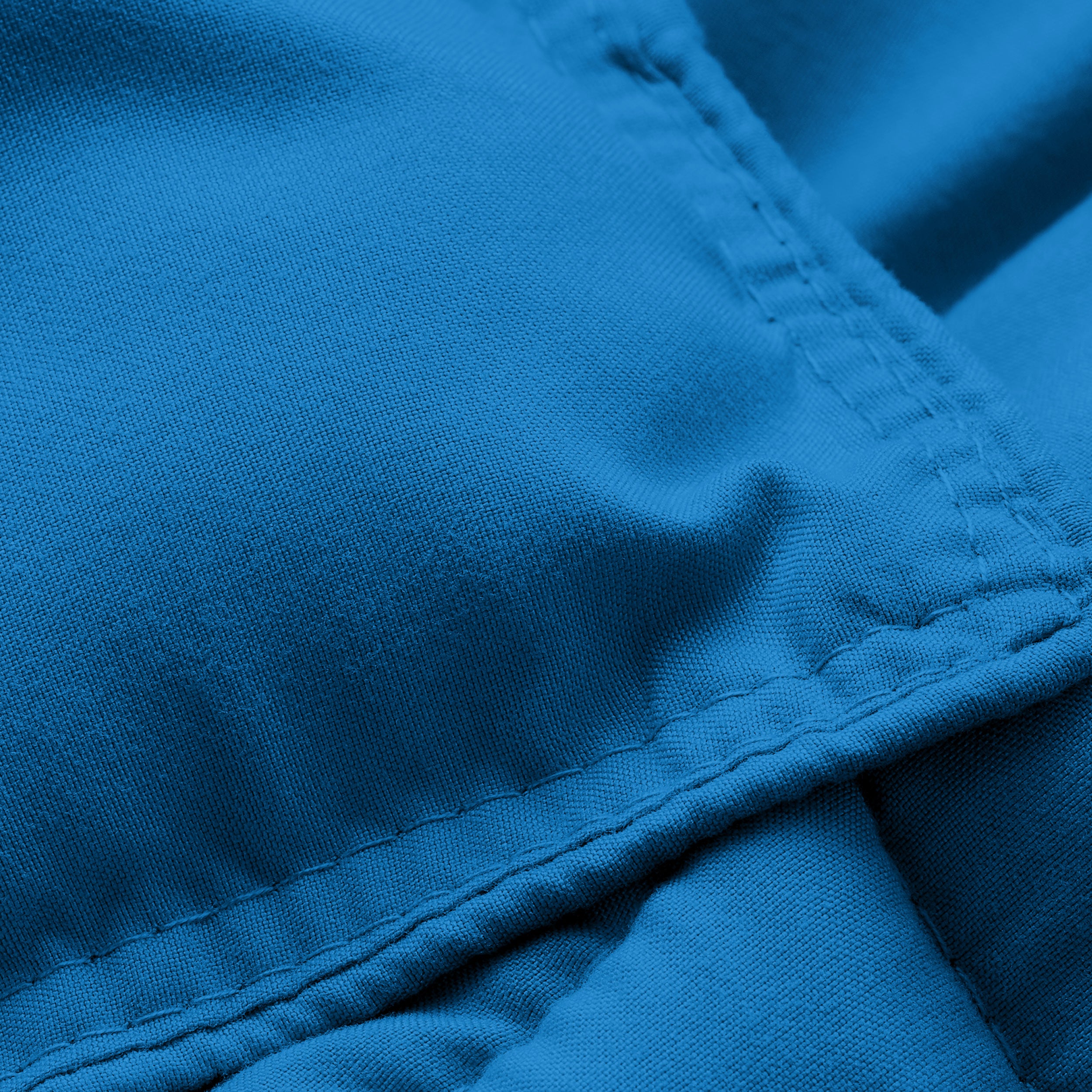 Close-up of comforter fabric with stitching detail