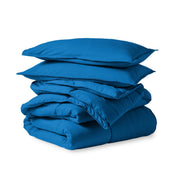 Comforter set folded and stacked