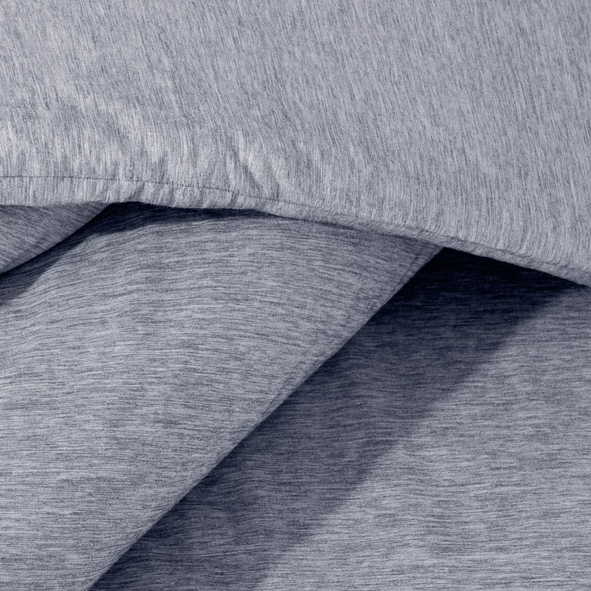 Close-up of a heathered comforter