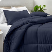 Down Alternative Box Stitch Comforter Set