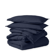 A down alternative comforter folded neatly