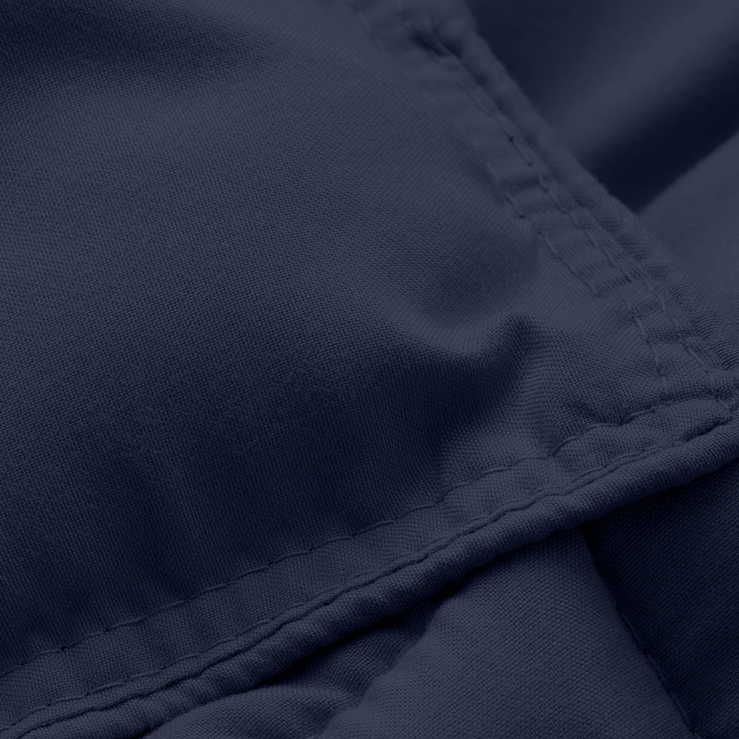 Close-up of comforter fabric with stitching detail