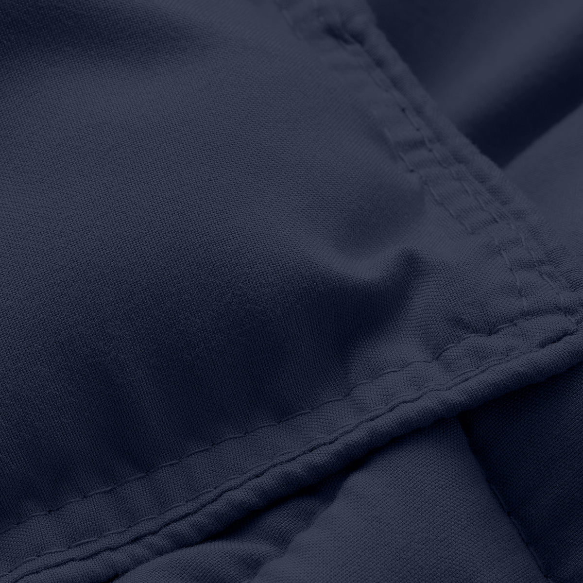 Close-up of comforter fabric with stitching detail