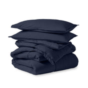 Comforter set folded and stacked