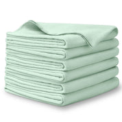 A stack of flannel receiving blankets