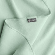 Close up of a flannel receiving blanket