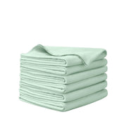 A stack of flannel receiving blankets