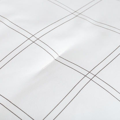 Close-up of comforter on a bed