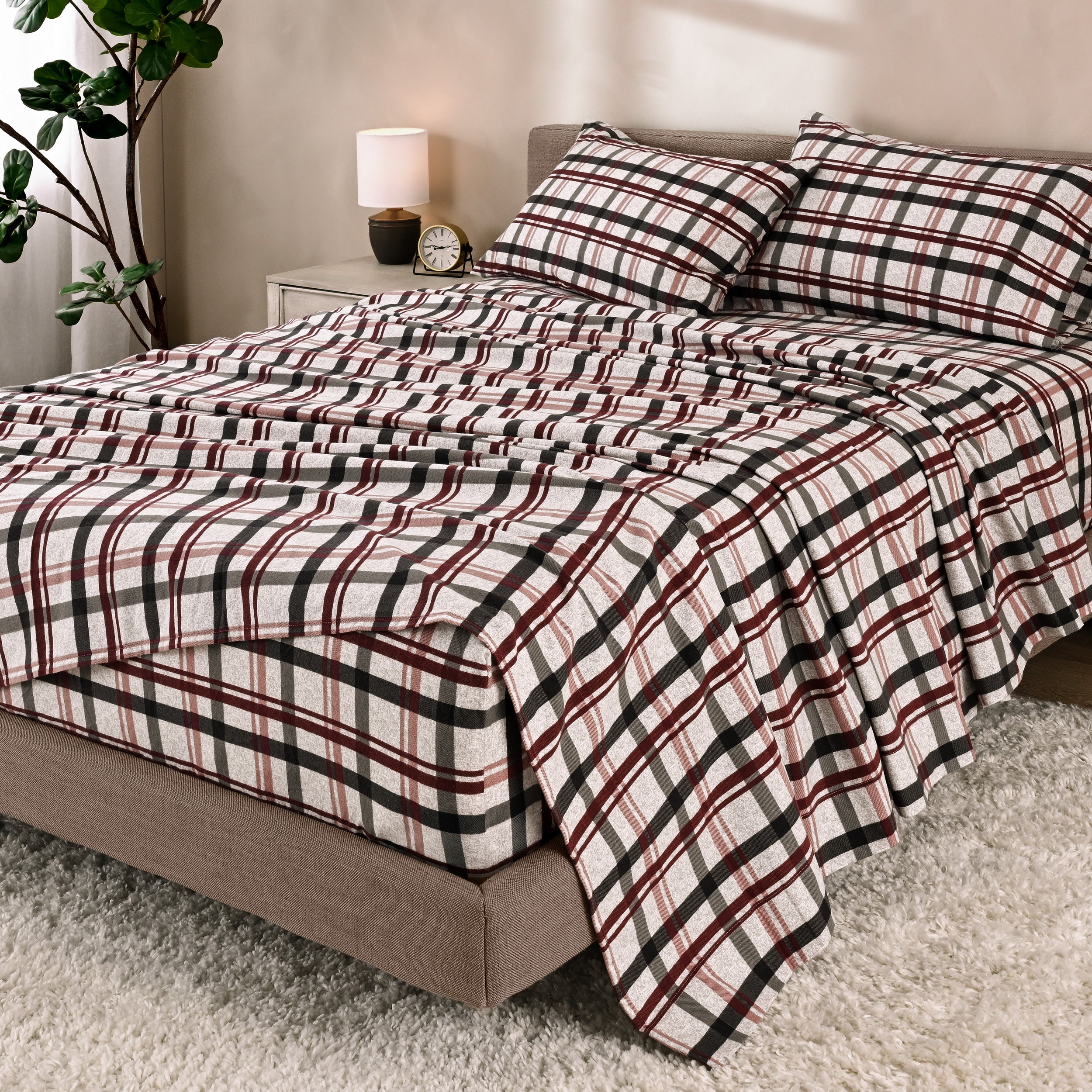 Print Flannel Sheet Set