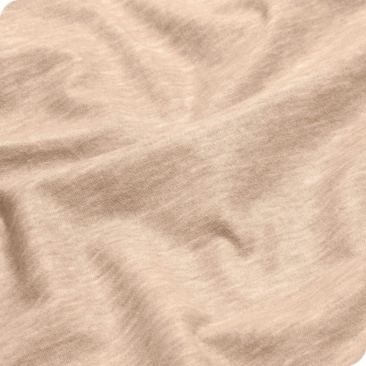A close up view of a flannel sheet showing the texture.