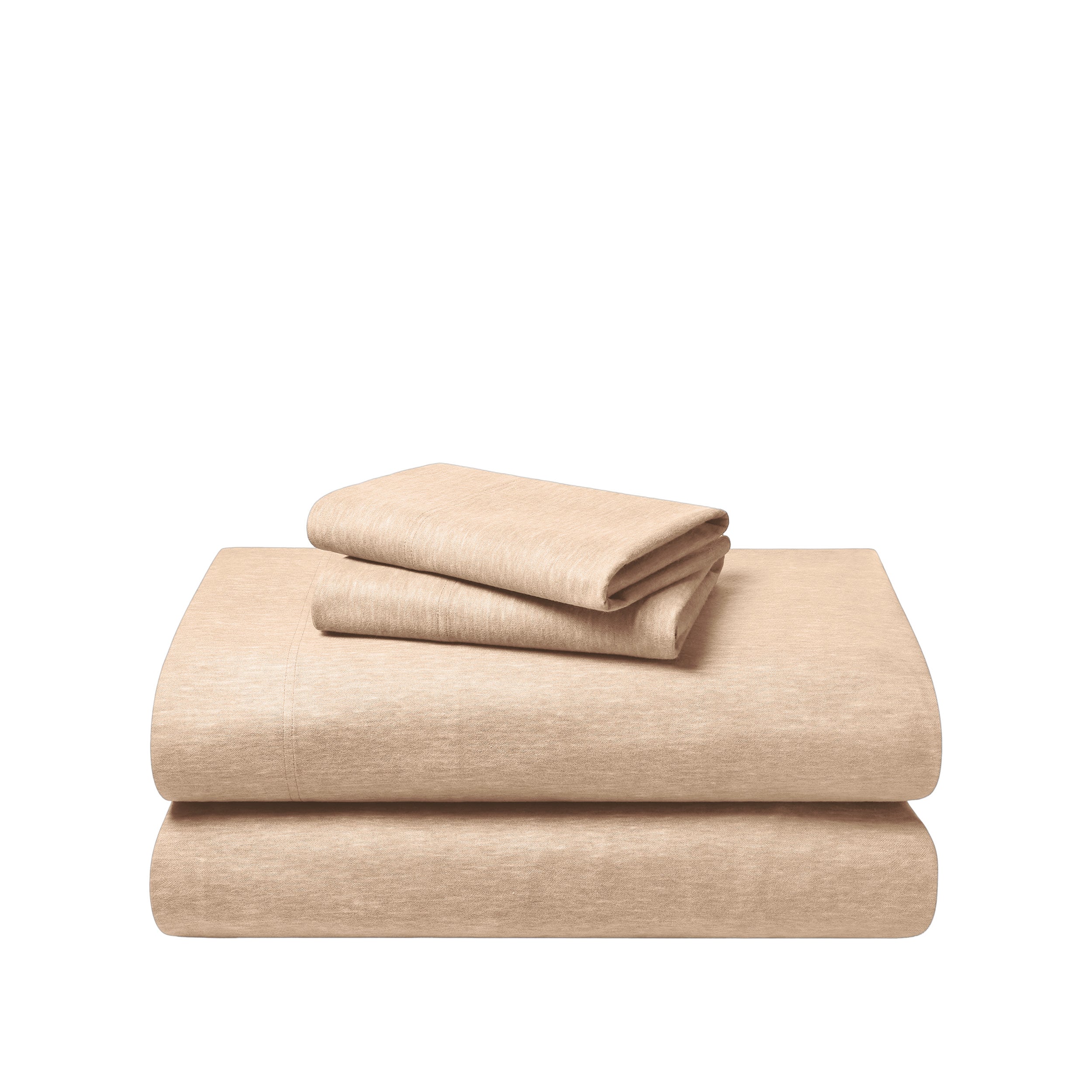 A neatly arranged set of flannel sheets