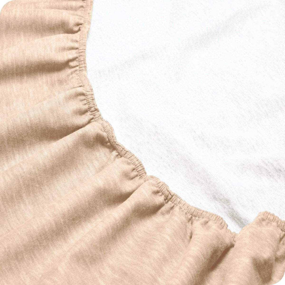 Close up of a fitted sheet