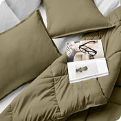 Down Alternative Box Stitch Comforter Set