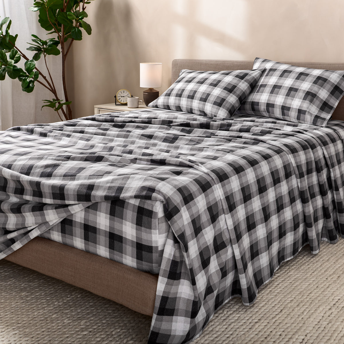 Print Flannel Sheet Set