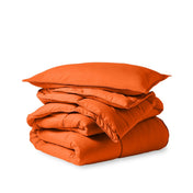 Comforter set folded and stacked