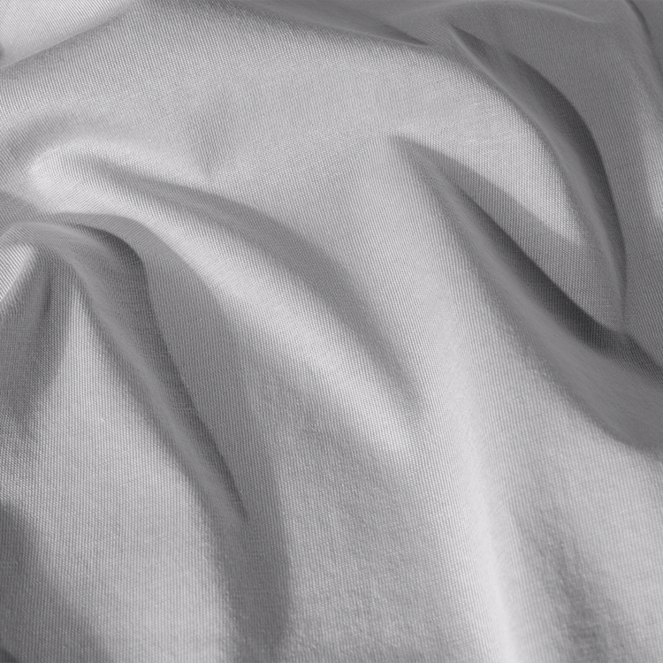 Close-up of gray fabric with folds