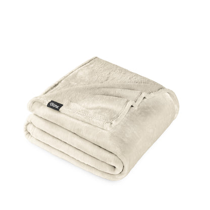 Microplush blanket folded neatly