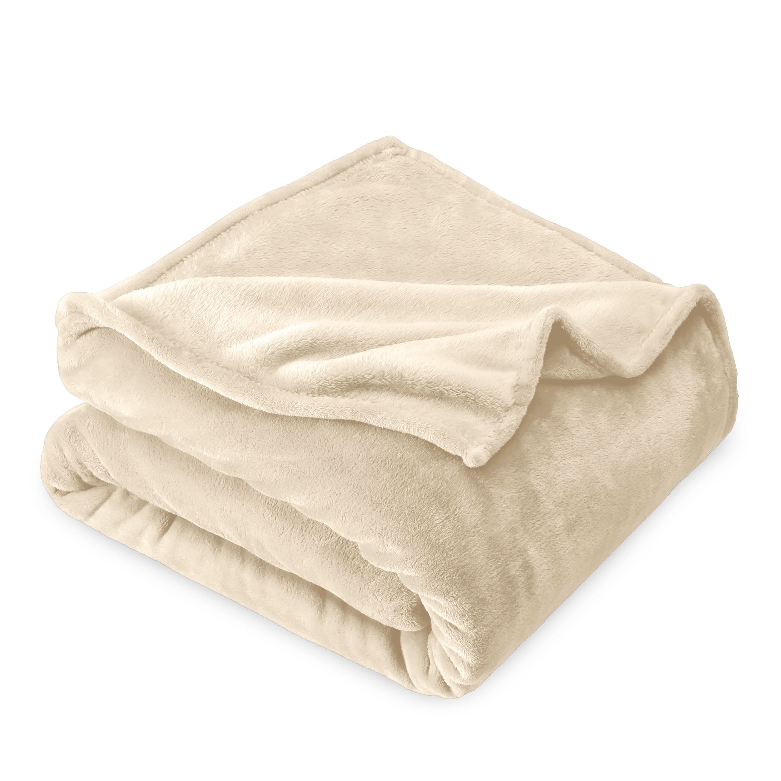 Microplush blanket folded neatly