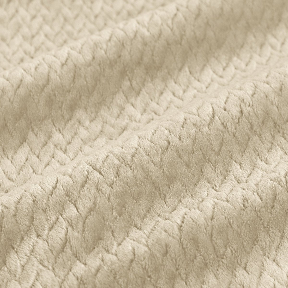 Close-up of chevron textured blanket