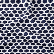 Close up of a printed microfiber sheet showing the pattern and texture