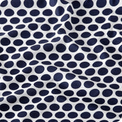 Close up of a printed microfiber sheet showing the pattern and texture
