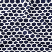 Close up of a printed microfiber sheet showing the pattern and texture