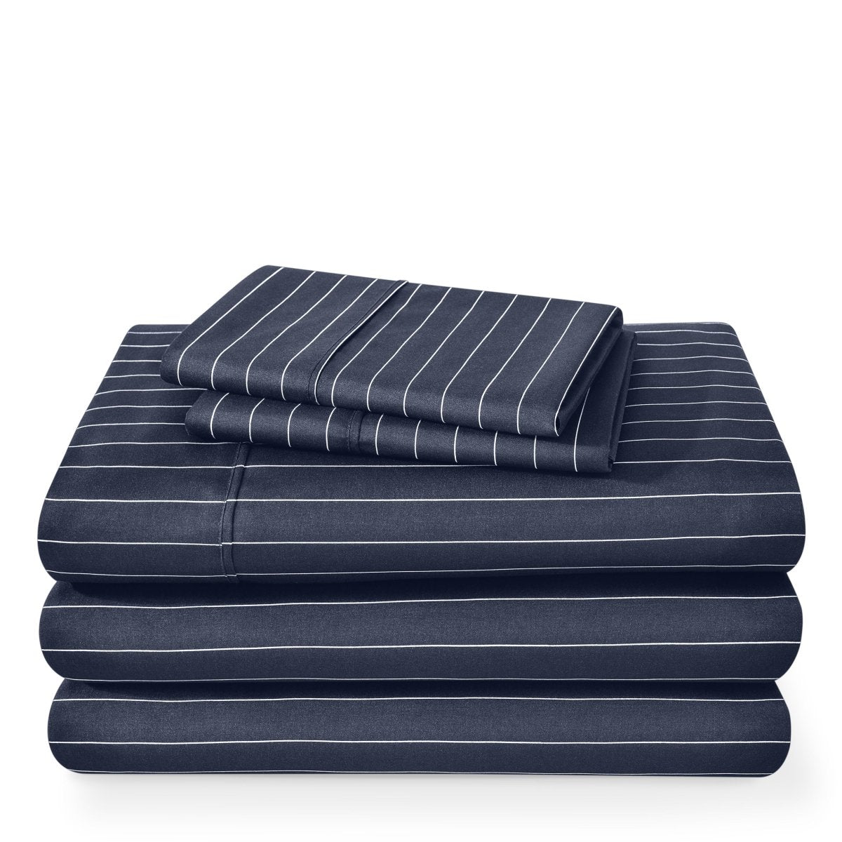 A printed sheet set folded and stacked