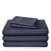 A printed sheet set folded and stacked