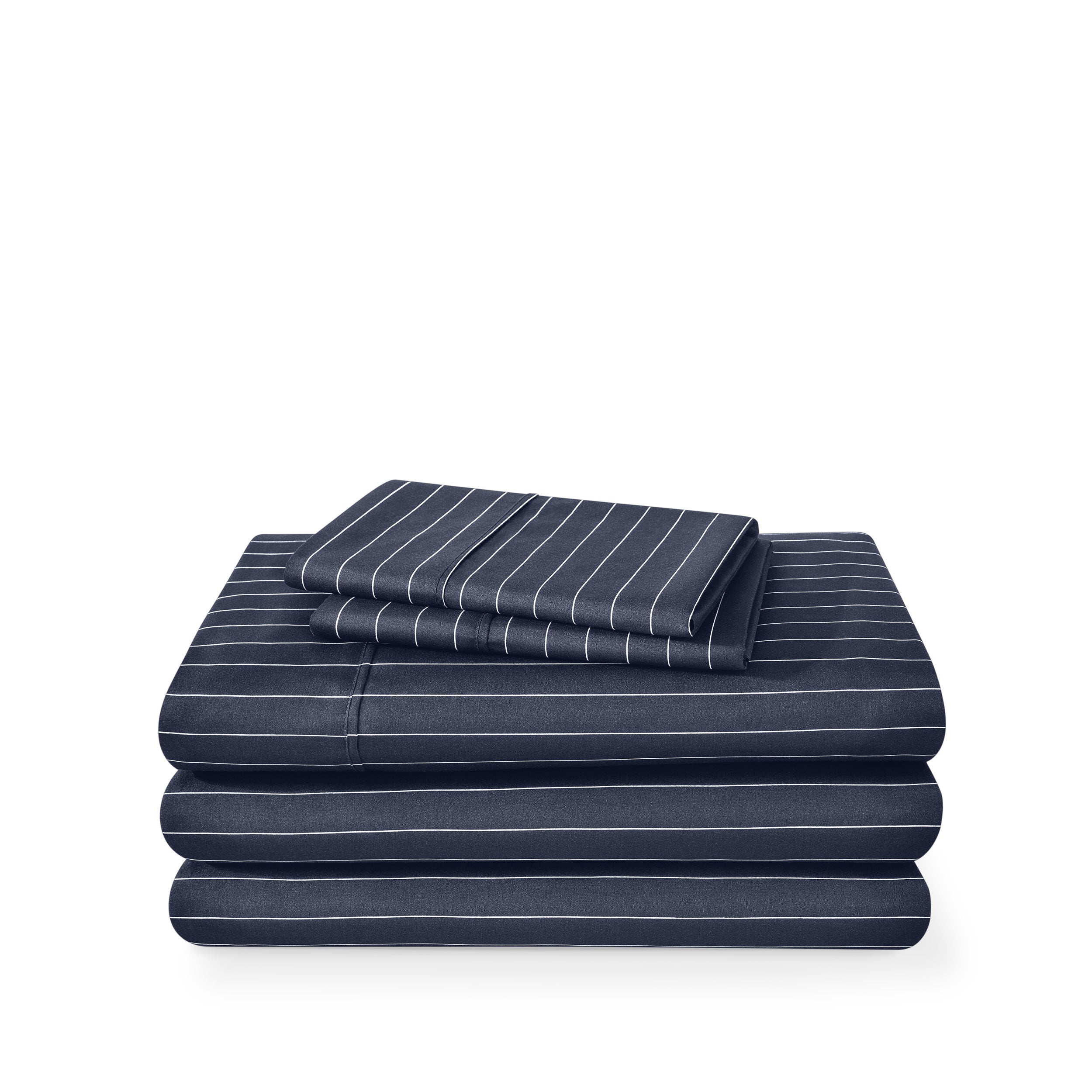A printed sheet set folded and stacked
