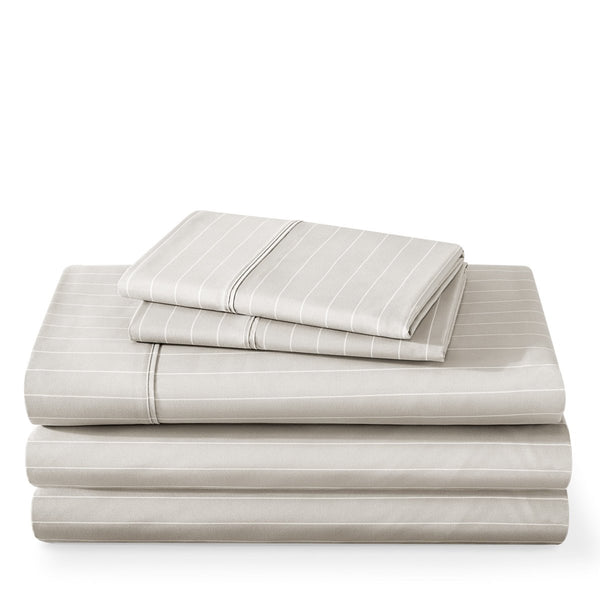 A printed sheet set folded and stacked