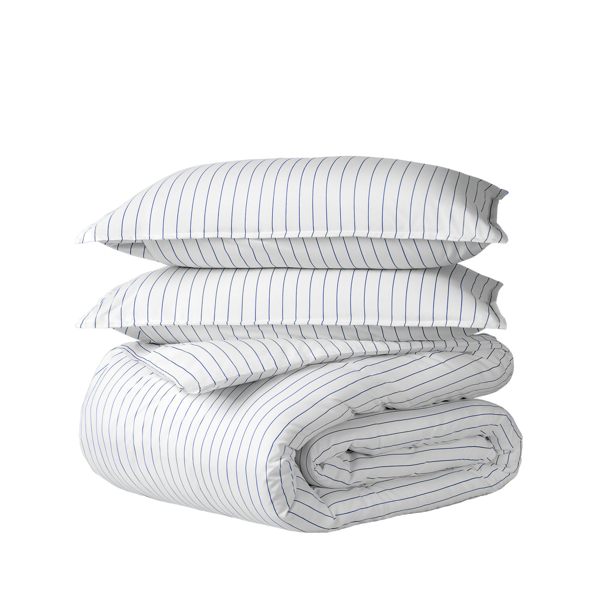 Printed duvet cover set folded