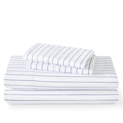 Printed ultra soft sheet set folded and stacked