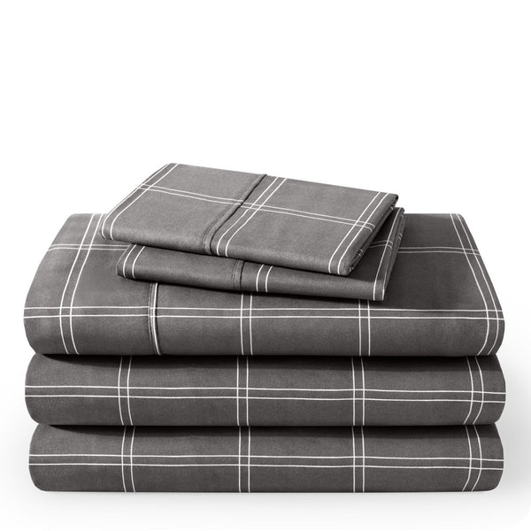 A printed sheet set folded and stacked