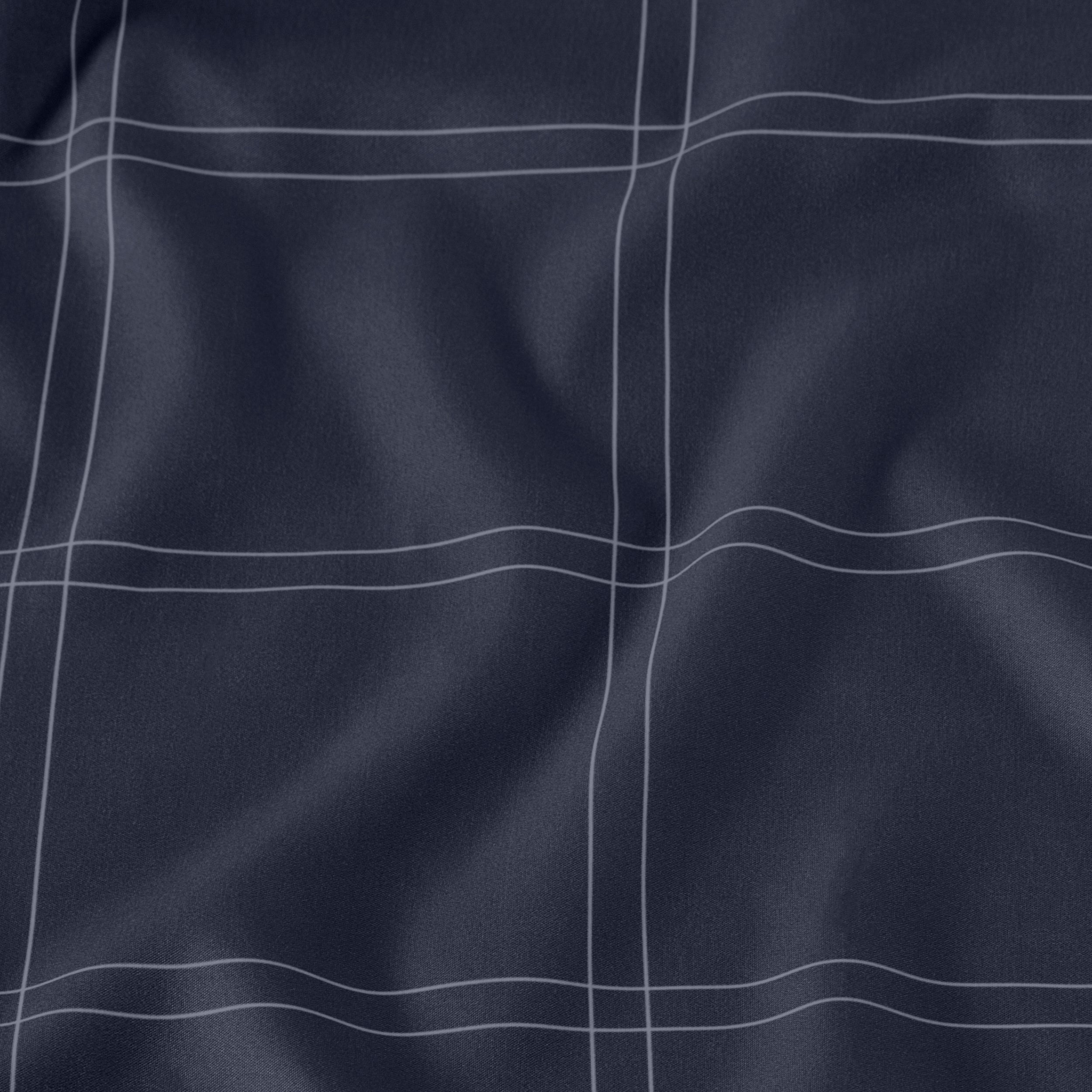 Close-up of printed duvet fabric