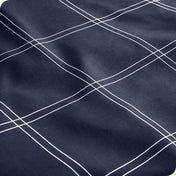 Close up of a printed microfiber sheet showing the pattern and texture