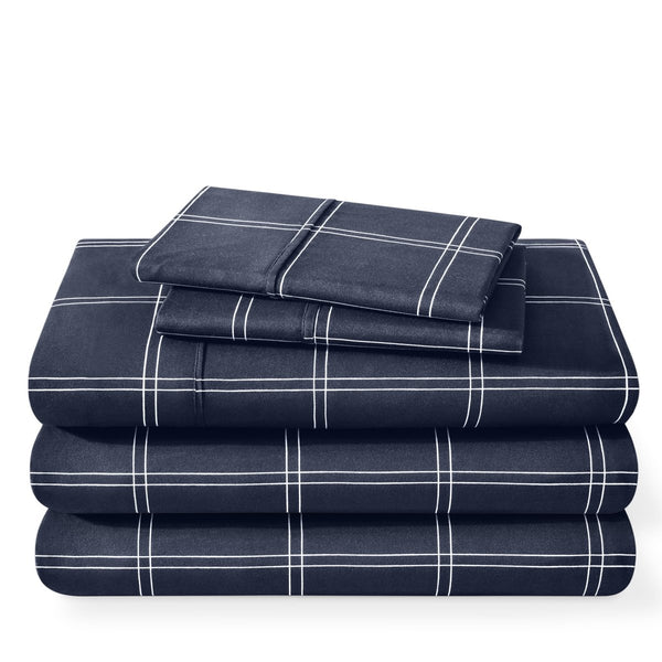 A printed sheet set folded and stacked