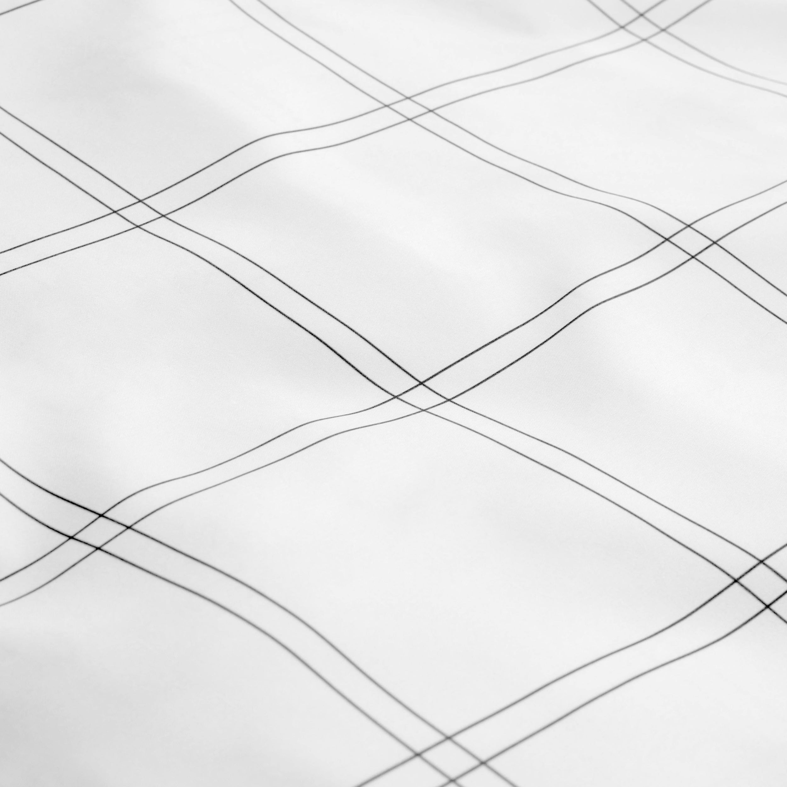 Close-up of printed duvet fabric