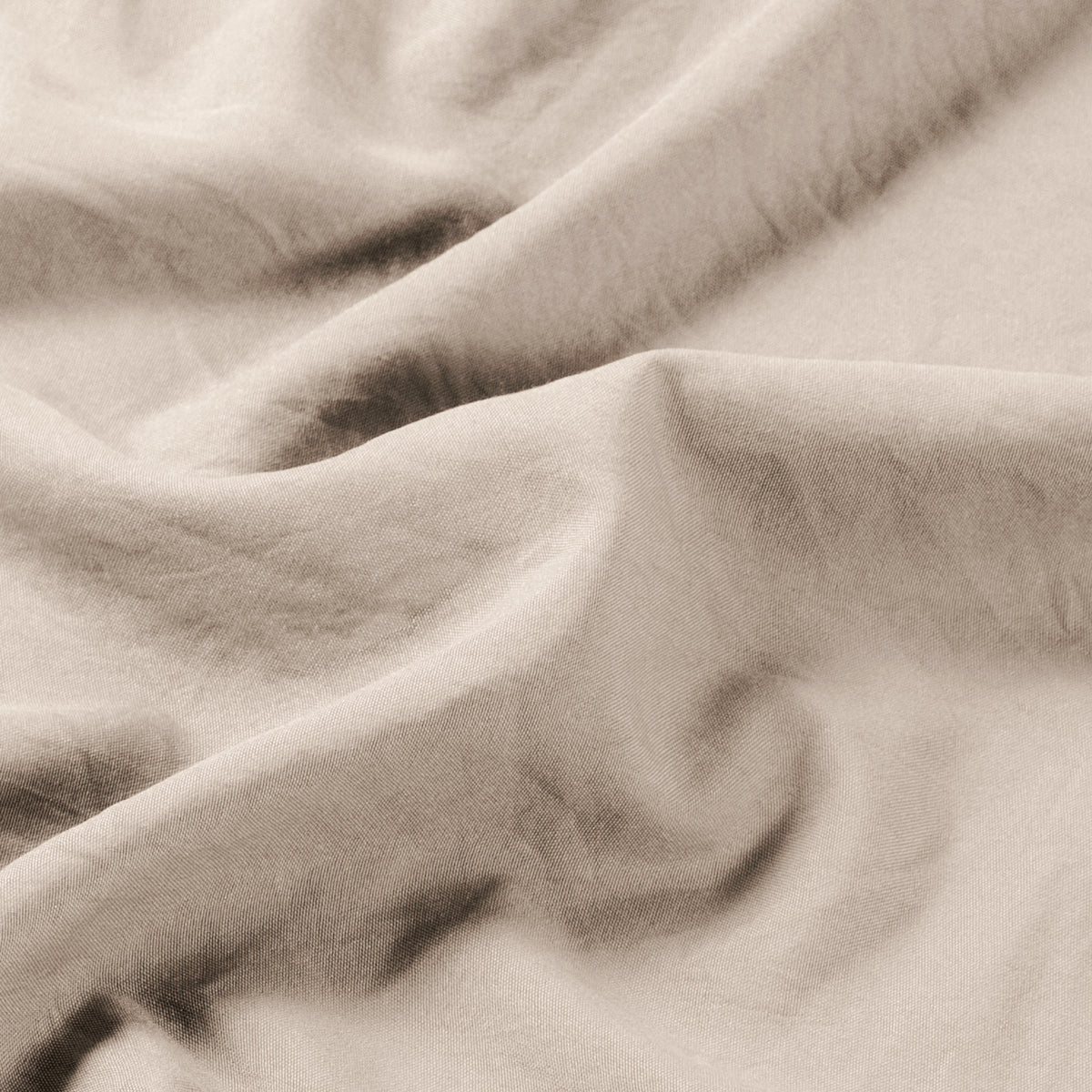 Close-up of washed fabric with folds