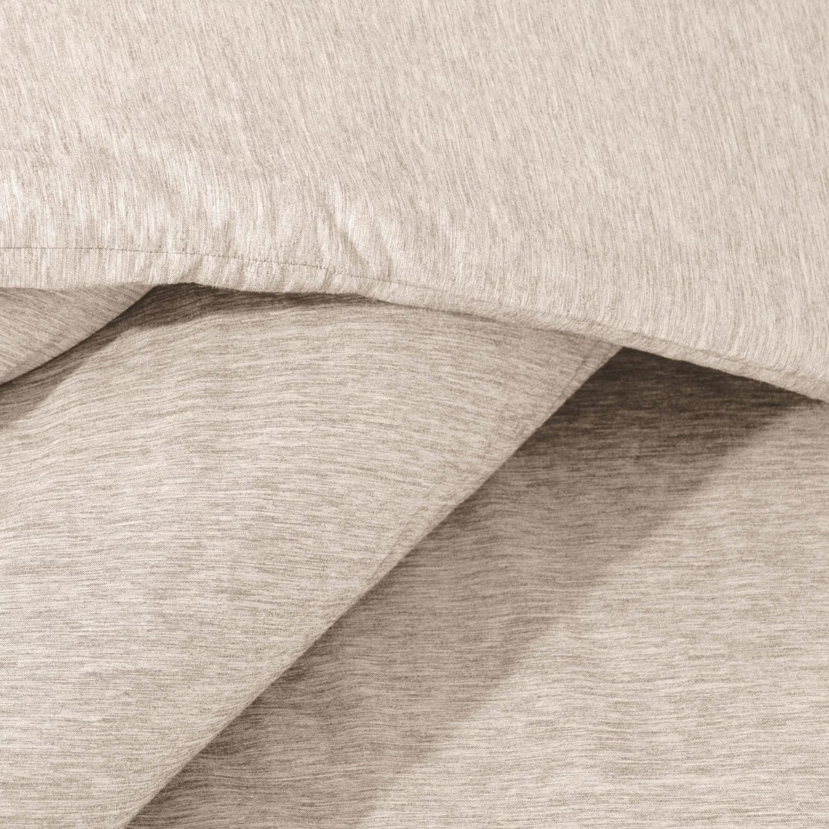 Close-up of a heathered comforter
