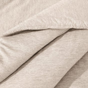 Close-up of comforter on a bed