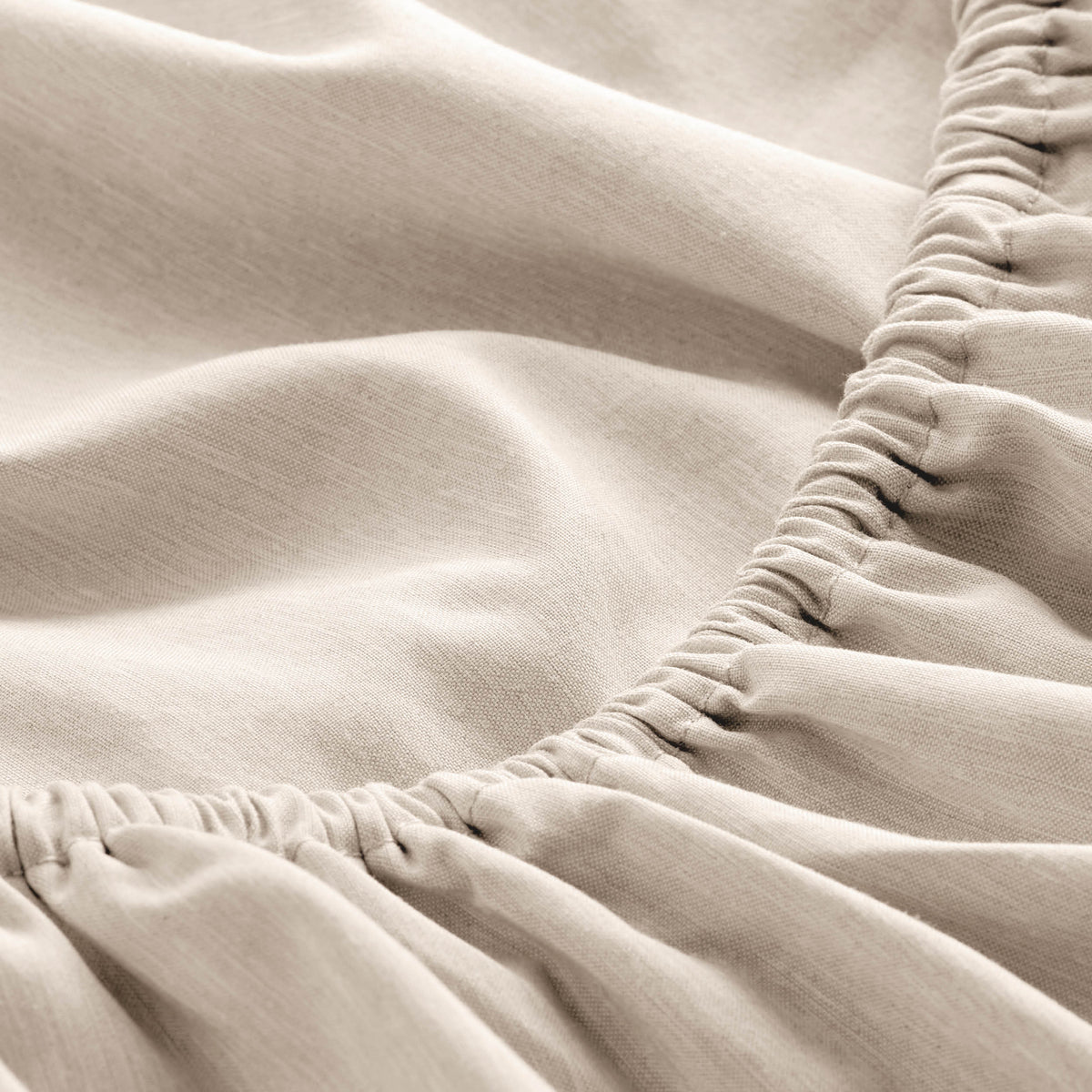 Close-up of fitted sheet